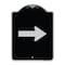 Signmission Designer Series Arrow Green, Black & Silver Heavy-Gauge Aluminum Sign, 24" x 18", BS-1824-24337 A-DES-BS-1824-24337 - alternate 1
